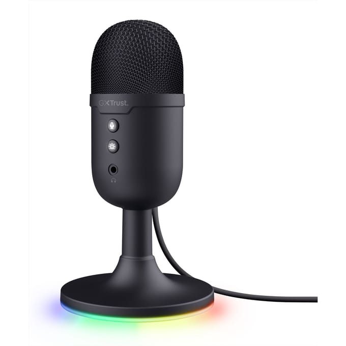 Trust GXT 234 Yunix - USB Microfoon - Gaming en Streaming - Cardioïde - RGB Verlichting - Zwart