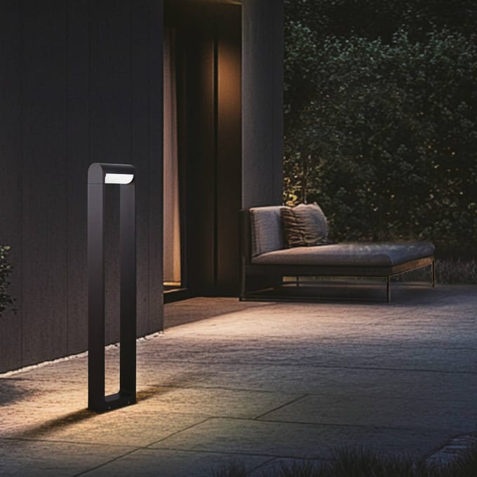 CMD 9051 LED tuinpadverlichting, hoogte 80 cm, antraciet, IP65, metaal