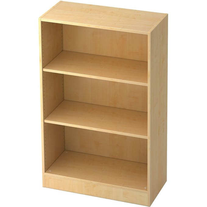TARVIS boekenkast, B 800 x T 400 x H 1270 mm, 3 OH, ahorndecor