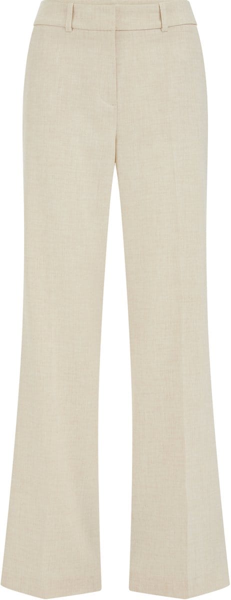 WE Fashion Dames gemêleerde wide leg pantalon