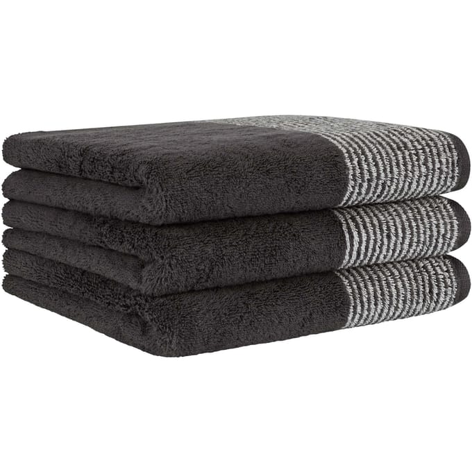 Cawoe Handdoek Luxury Home Two-Tone Een maat, 50x100 Set van 3