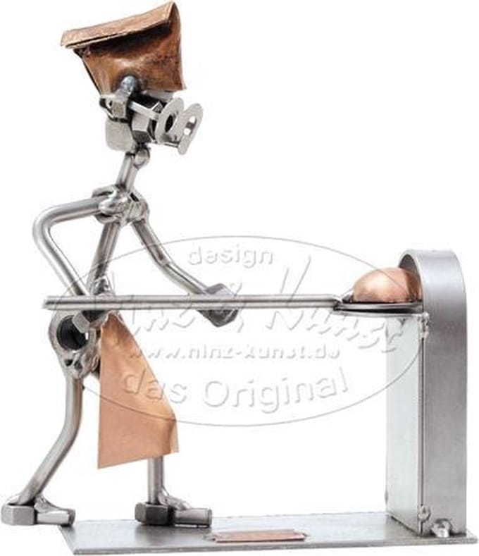 Hinz & Kunst smeedwerkfiguur beroep "Bakker"