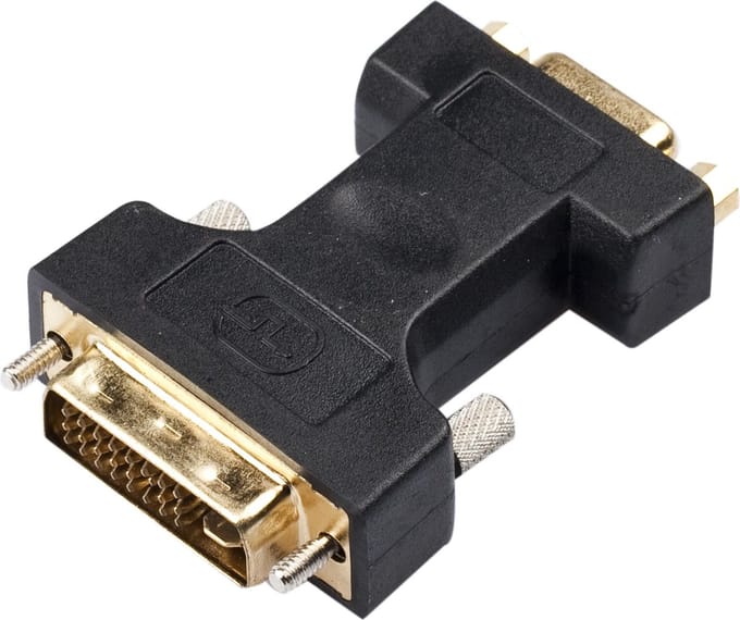 Profile Adapter Dvi-I M > Vga V - Goud