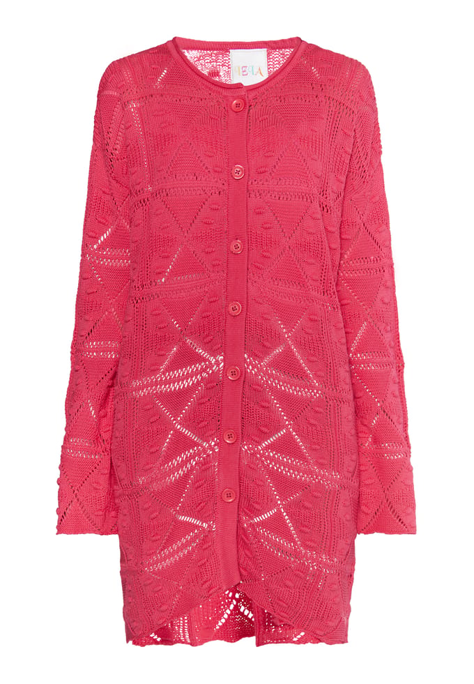 IZIA Longcardigan Dames roze
