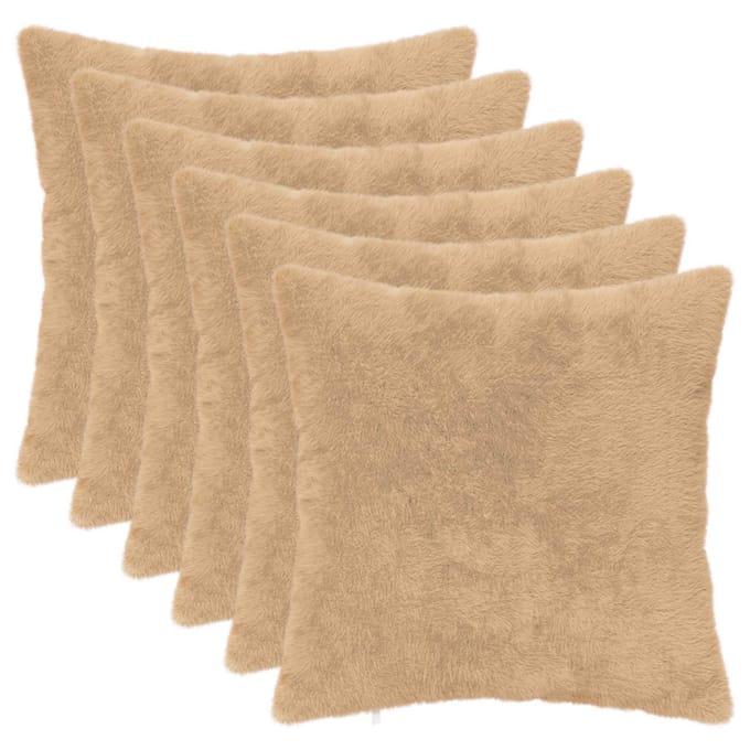vidaXL - Kussensloop - 6 - st - HEERLEN - Crèmekleurig - 30 - x - 30 - cm