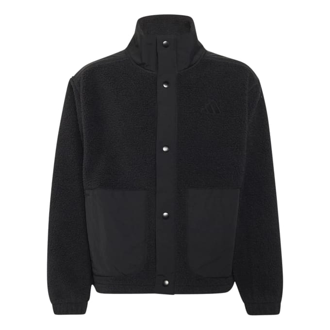 Fleecjack met drukknoopkind adidas Este Sherpa