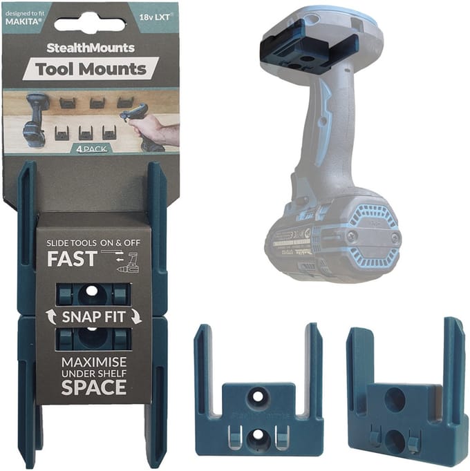 Stealthmounts Machinehouder Voor Makita Lxt - Blauw - 4-pack