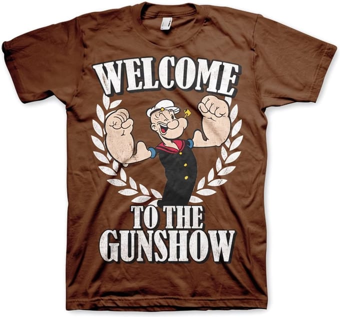 Popeye Welcome To The Gunshow T-shirt bruin