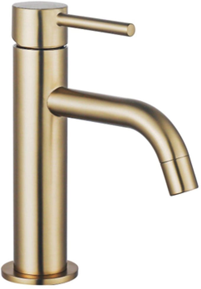 FugaFlow Eccelente Sobrado Badkamer Slim Wastafelkraan - 17.3cm - opbouw - messing geborsteld PVD