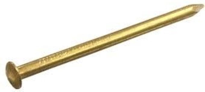 Deltafix spijkers 1,2 x 20 mm - messing - bolkop - 20 gram