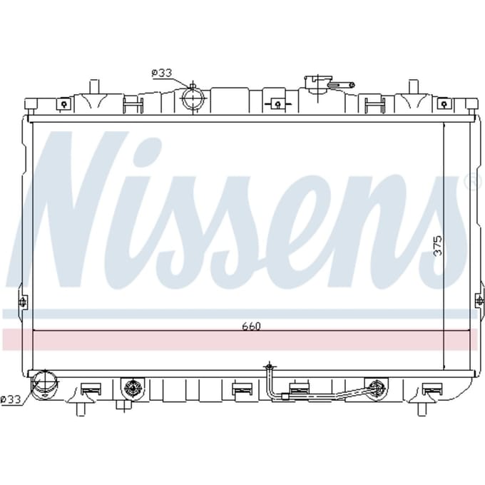 Radiator, motorkoeling NISSENS 67493