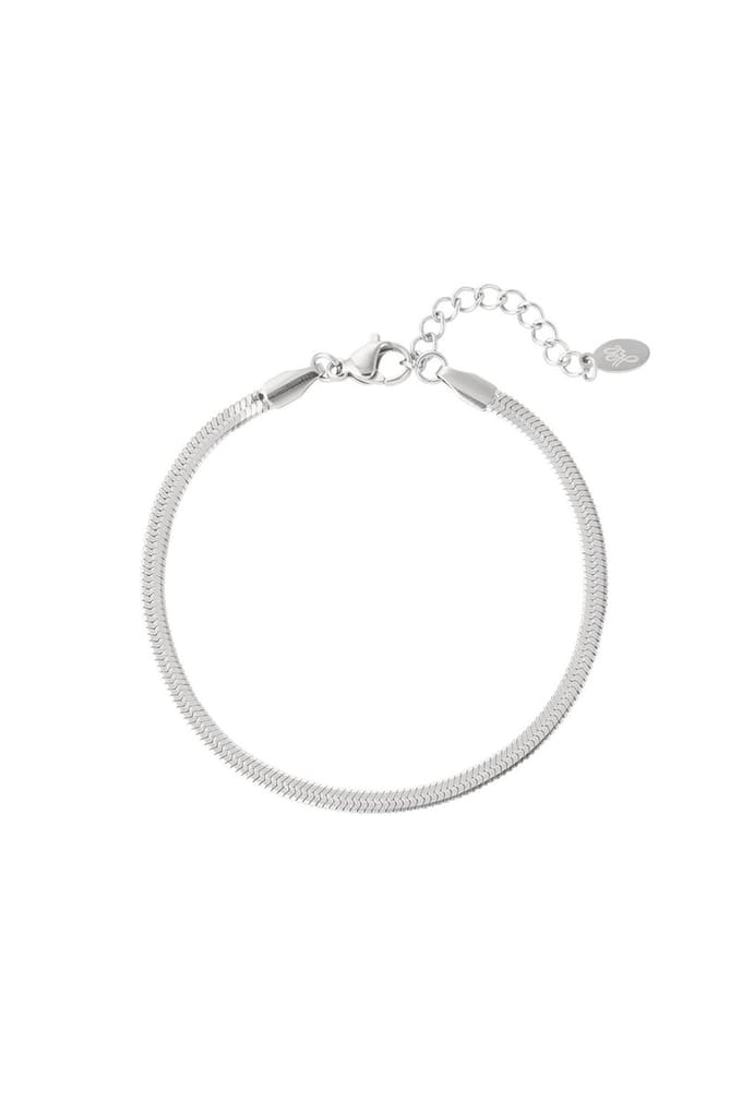 Armbanden- Bracelet - basic - Zilver - Stainless Steel - Yehwang