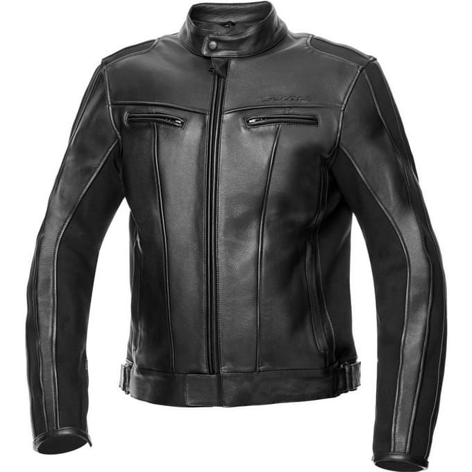 Leren motorjack SPYKE STRIPE GP2 MAN Maat 48