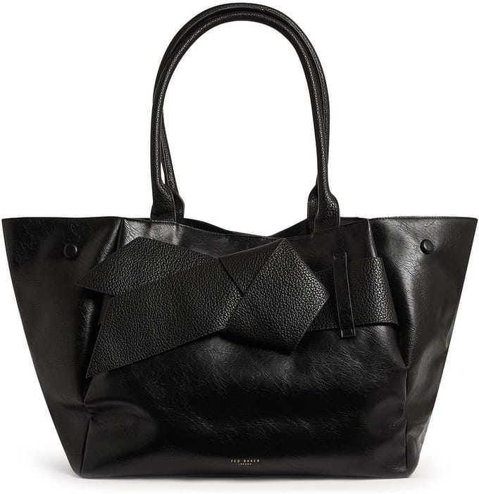 Ted Baker shopper Sophian Knot Bow Extra Large Tote Black zwart