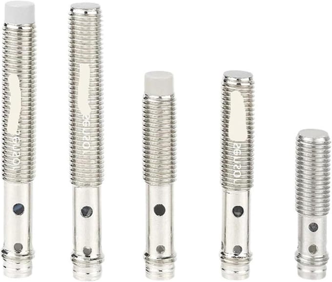 Nabijheidssensor - Inductieve sensor - Machinebesturing - Metalen schakeloog - 8 mm diameter - Metaalkleur