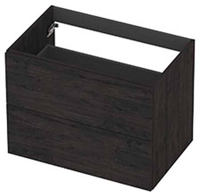 INK - Onderkast 2L Decor Softclose Tbv Greep - 700x450x520 Mm - Houtskool Eiken