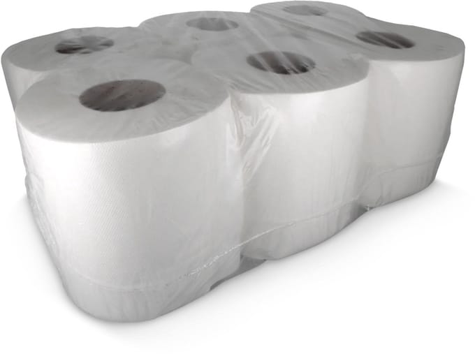 Poetsrol Midi Hoogwit 100% Cellulose Budget