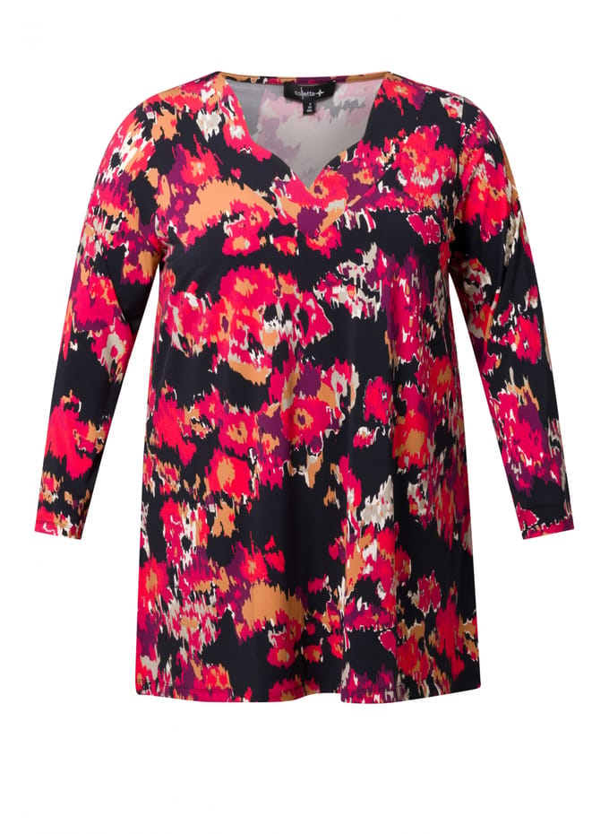 COLLETTA Nena Tops - Soft Red/Multi Colou
