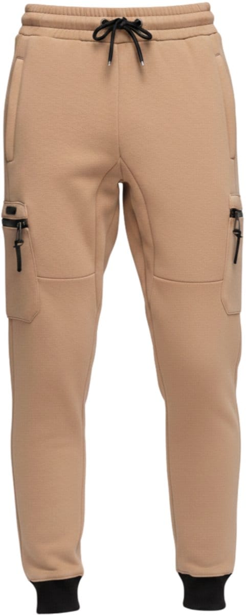 OMBRE Broek - Regular Fit - Trekkoord - Effen Beige M