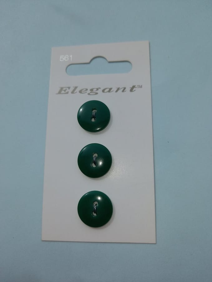 Knoop groen rond Elegant nr. 561