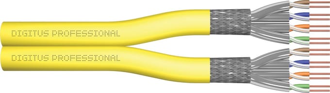 Digitus DK-1744-A-VH-D-5 netwerkkabel Geel 500 m Cat7a S/FTP (S-STP) Rond