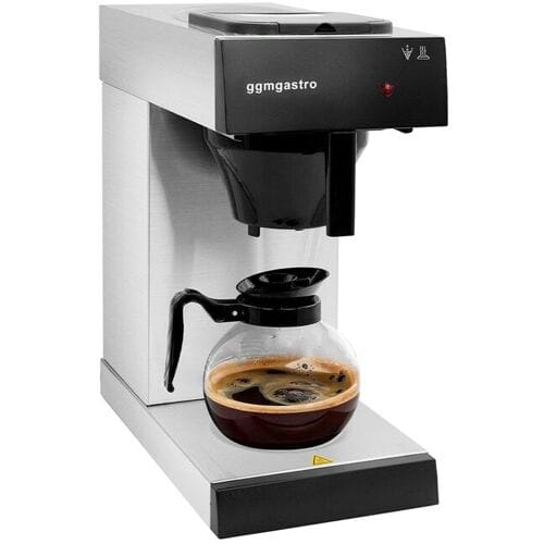 GGM Gastro Filterkaffeemaschine - 1,8 Liter - mit 2 Warmhalteplatten - inkl. Glaskanne