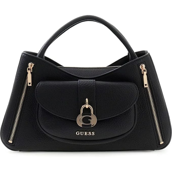 GUESS handtas schoudertas Jessa Girlfriend Bag Caramel bruine