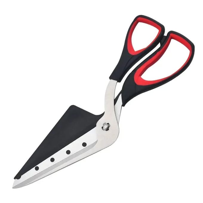 Ciseaux à pizza professionnels, lame tranchante et détachable en acier inoxydable, ciseaux coupe-pizza, spatule à pizza facile à couper, outils de coupe