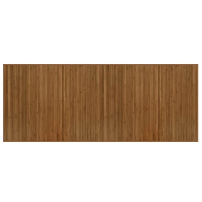 vidaXL - Vloerkleed - rechthoekig - 80x200 - cm - bamboe - bruin