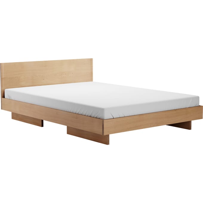 Objekte unserer Tage Zians Bed - eiken - met hoofdeinde - 200 x 200 cm