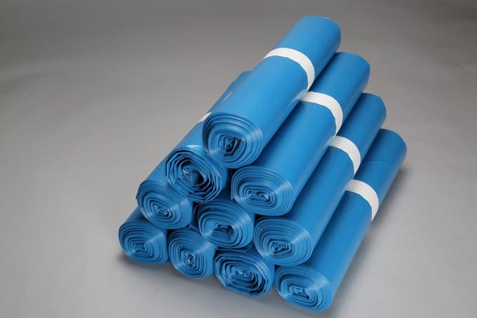 Vuilniszak - 120liter - 1 rol 25st. - blauw - Groot en Extra Sterk LDPE - TYP60 IMES