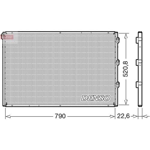 Condensator, airconditioning DENSO DCN99079