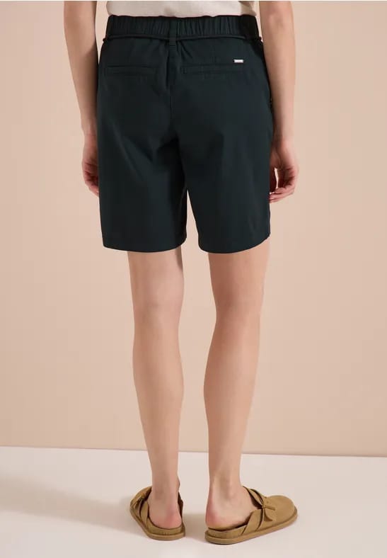 Mid Waist shorts met wijde pijpen in Loose Fit