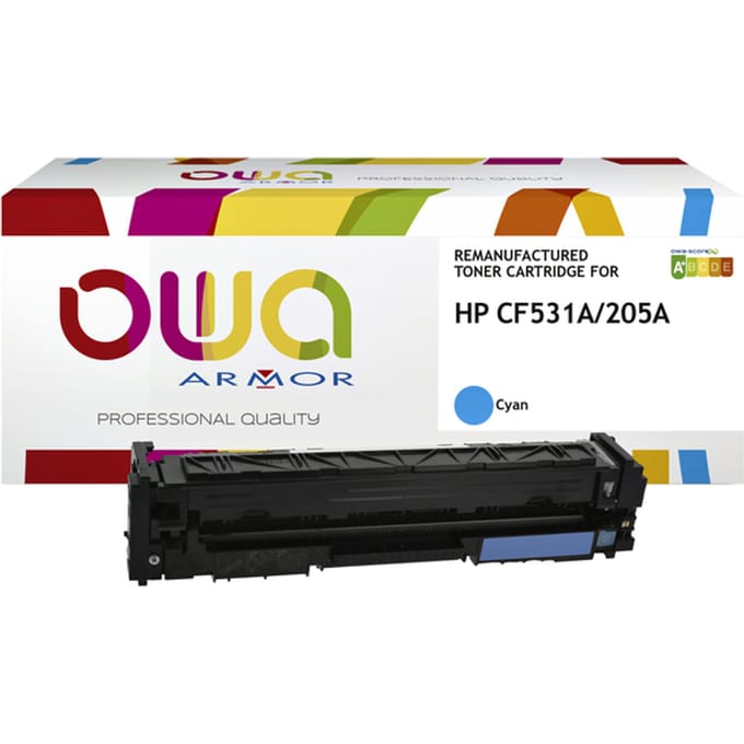 Tonercartridge OWA alternatief tbv HP CF531A blauw