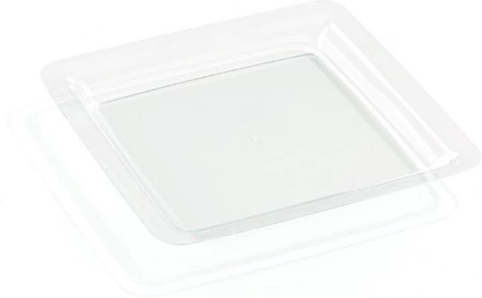 Mozaïk  vierkant bord  - Transparant - 18 x 18 cm - Set van 6