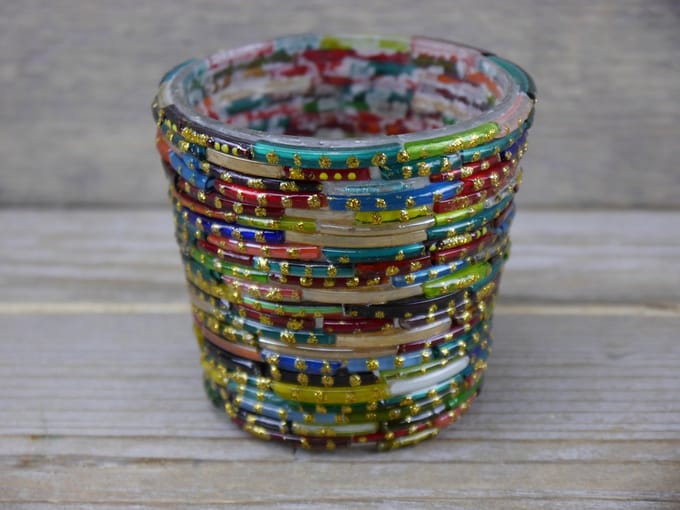 SENSE Theelichten Houder- Waxinelicht - Sfeerlicht - Tealight- Multi kleur- Nostalgische kleuren - *** 2 STUKS ***