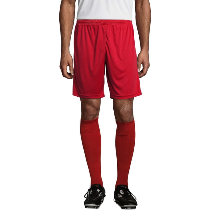 SOLS Unisex Basis San Siro 2 Shorts voor volwassenen (Rood)