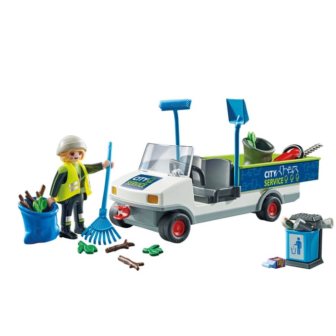 PLAYMOBIL City Action Electrische straatveegmachine - 71433