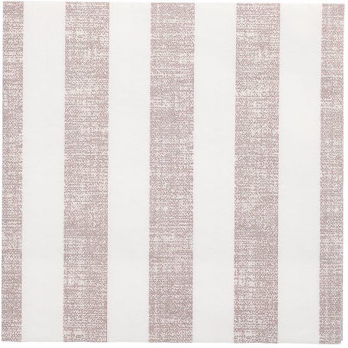 50 Servetten ROYAL Collection 1/4 vouw 40 cm x 40 cm mocca Lines
