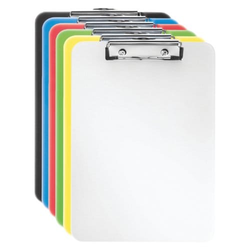 Esselte Vivida - clipboard - for A4 - capacity: 80 sheets - translucent assorted