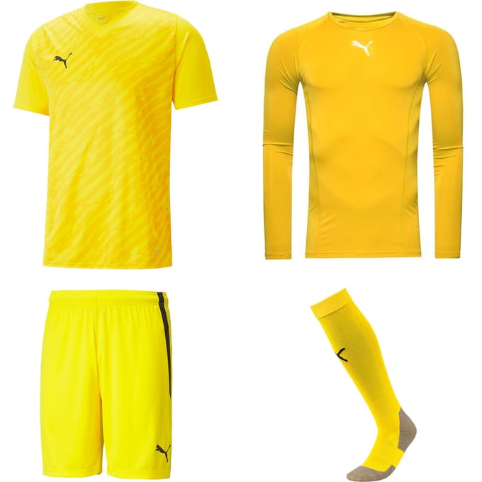 Puma Keeperstenue Cyber Yellow - Keepershandschoenen - Maat M