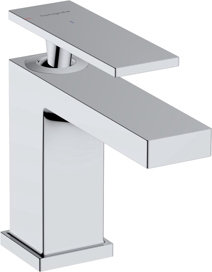 hansgrohe Tecturis E - Wastafelkraan - Ééngreeps bediening - CoolStart energiebesparend - Zonder waste - 80mm maat - Chroom