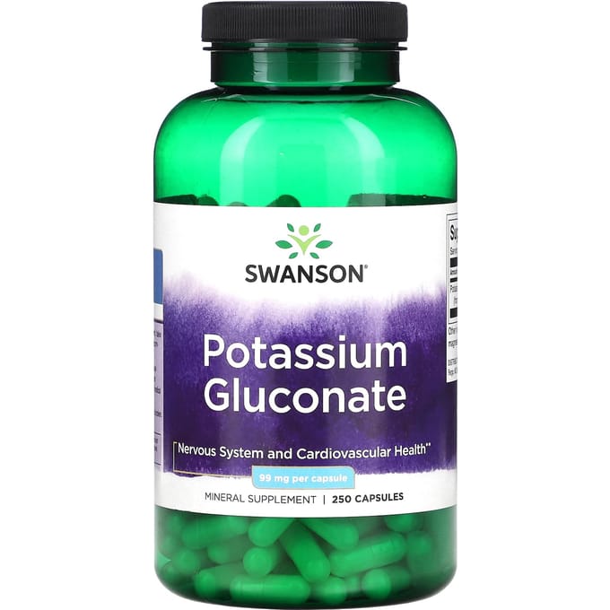 Kaliumgluconaat, 99mg, 250 Capsules