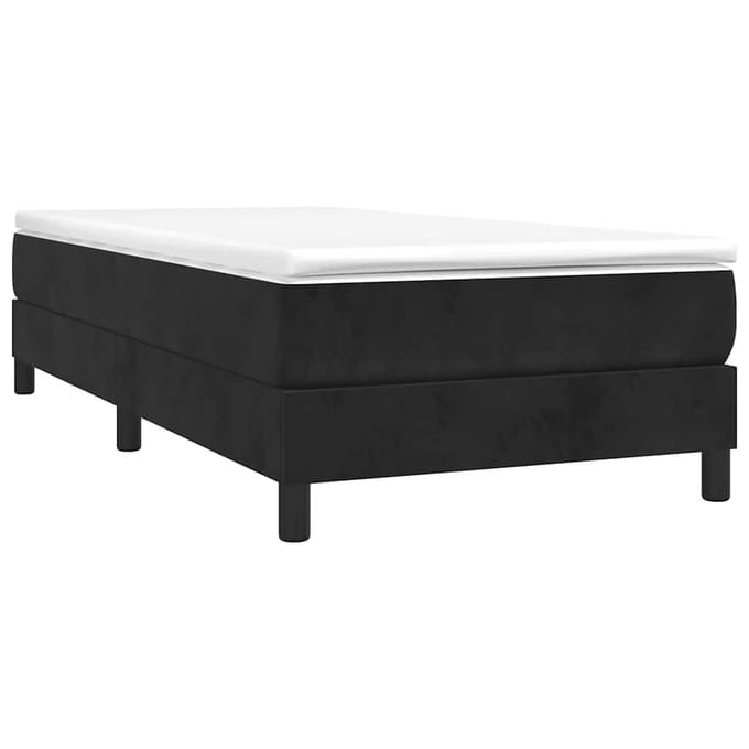 vidaXL - Boxspring - bed - 100x200 - cm - fluweel - zwart