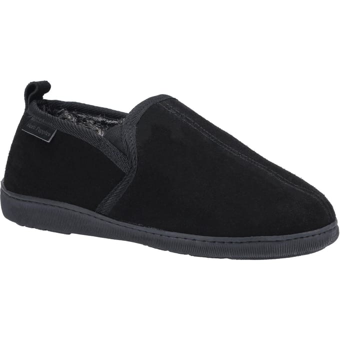 Hush Puppies Heren Arnold Slip On Leather Slipper (Zwart)