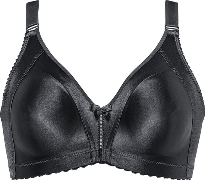 Naturana - Minimizer bh met glanzend patroon - 5063 - Zwart - 85C