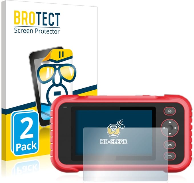 BROTECT - Screenprotector voor Launch CRP 123 / 129 EVO - Folie Beschermfolie transparant 2 Stuks