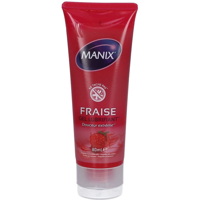Manix Glijmiddel Aardbei 80ml