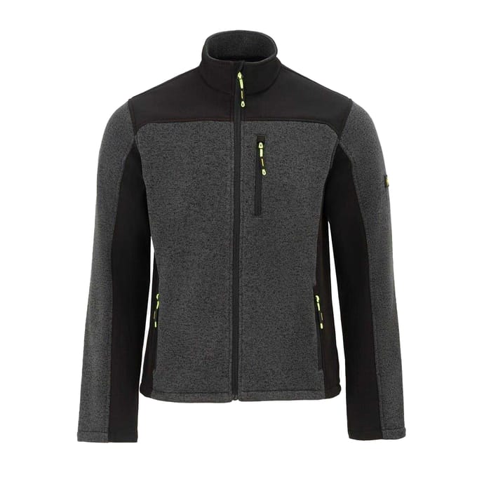 Dunlop Heren On Site Fleece Jacket (Zwart/Grijs)