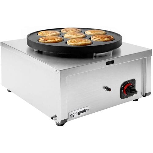 GGM Gastro Gas Crêpes-Gerät - Form: 7 Pfännchen Zilver
